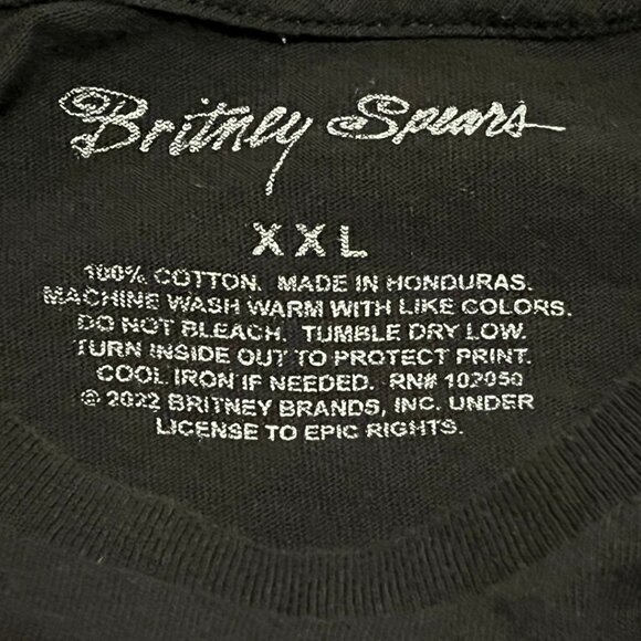 BRITNEY SPEARS WOMENS XXL OFFICIAL MERCH 2022 TOUR BAND CONCERT MUSIC - Picture 4 of 8